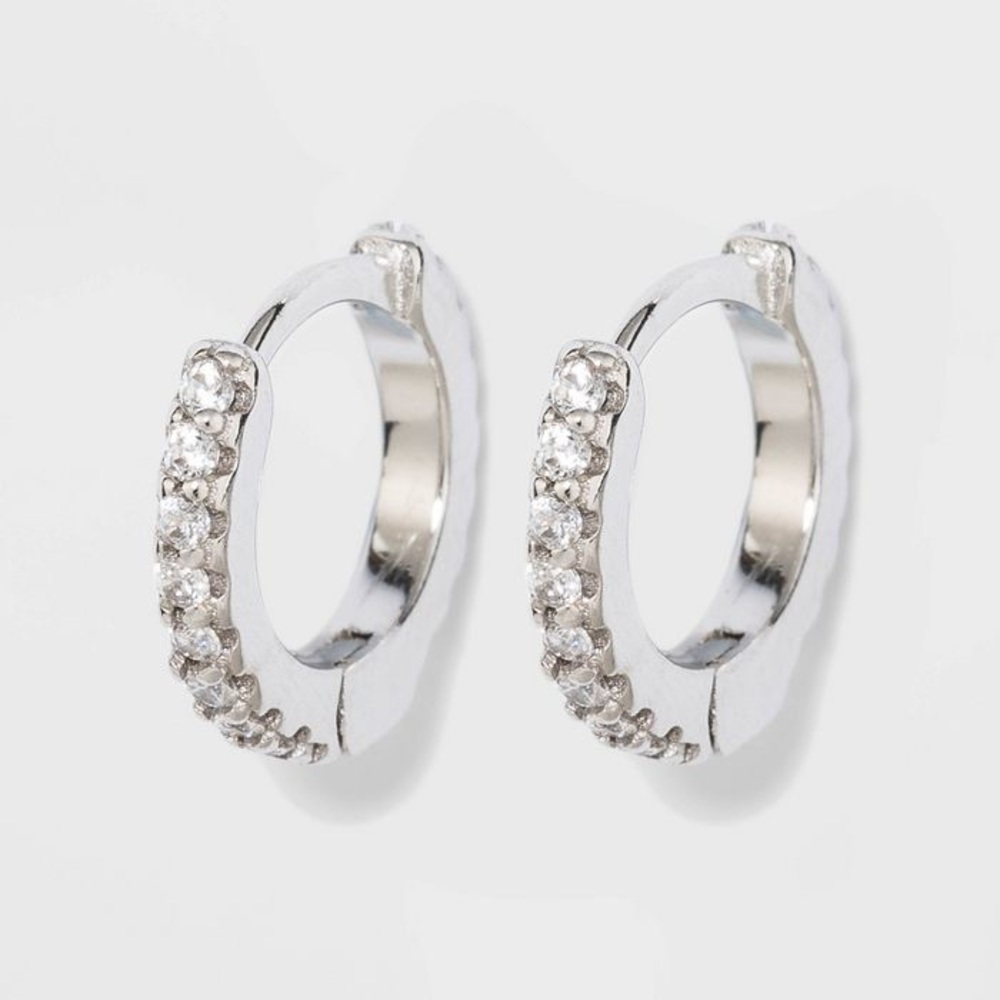Sterling silver hoop earrings